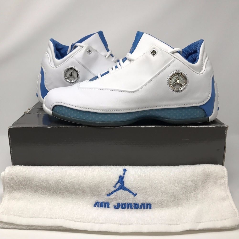 Very rare! Jordan 18 low! Carolina blue and chrome